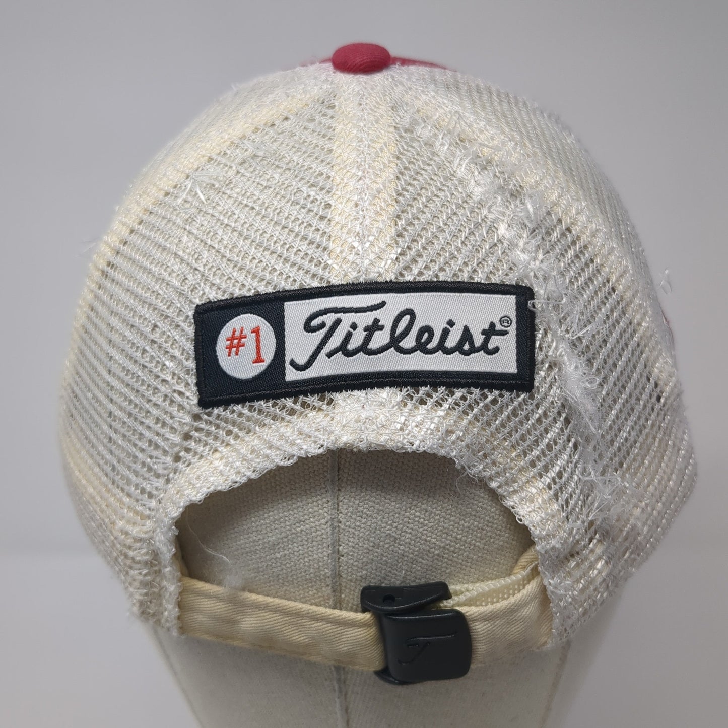 Titleist FJ Slideback Trucker Hat Red One Size Mesh Back Adjustable