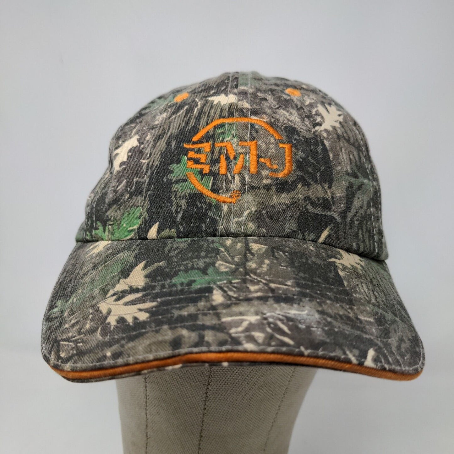 Hit Wear Men's Strapback Hat Camo Size OSFA Embroidered EMJ Logo Cotton