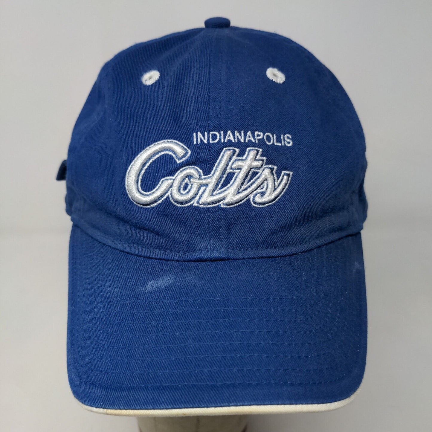 Reebok Team Apparel NFL Men's Indianapolis Colts Hat Blue OSFA 4 Autographs