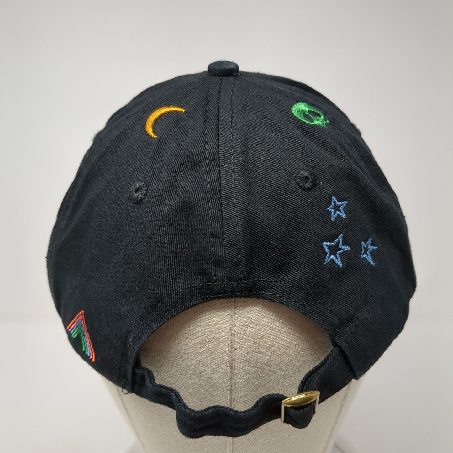Empyre Slideback Hat Black One Size Adjustable Embroidered Embellished