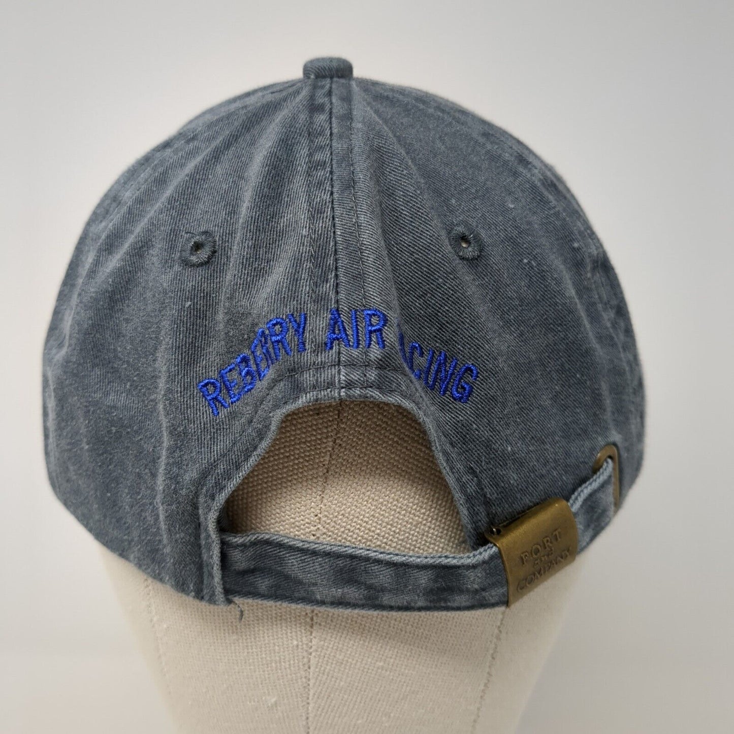 Number 13 Reberry Air Racing Slideback Hat Gray One Size Port & Company