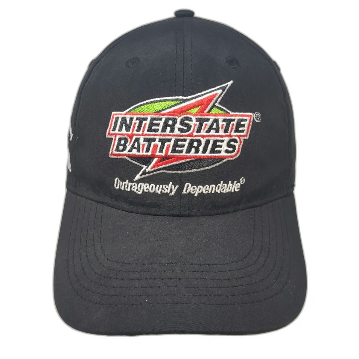 Interstate Batteries Baseball Cap Black One Size Joe Gibbs Racing Team Logo Hat