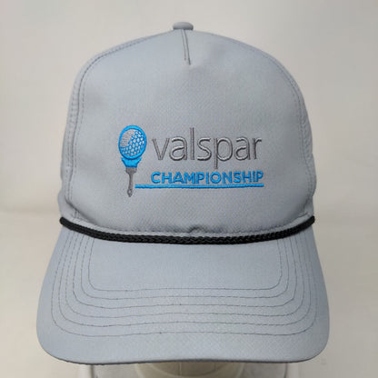 Valspar Championship Snapback Hat Gray OSFM Embroidered Ahead Performance