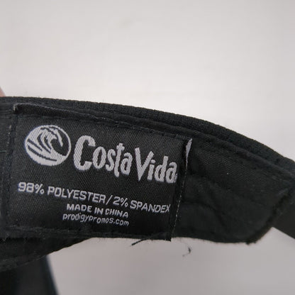 Costa Vida Patch Snapback Sun Visor Hat Black One Size Adjustable