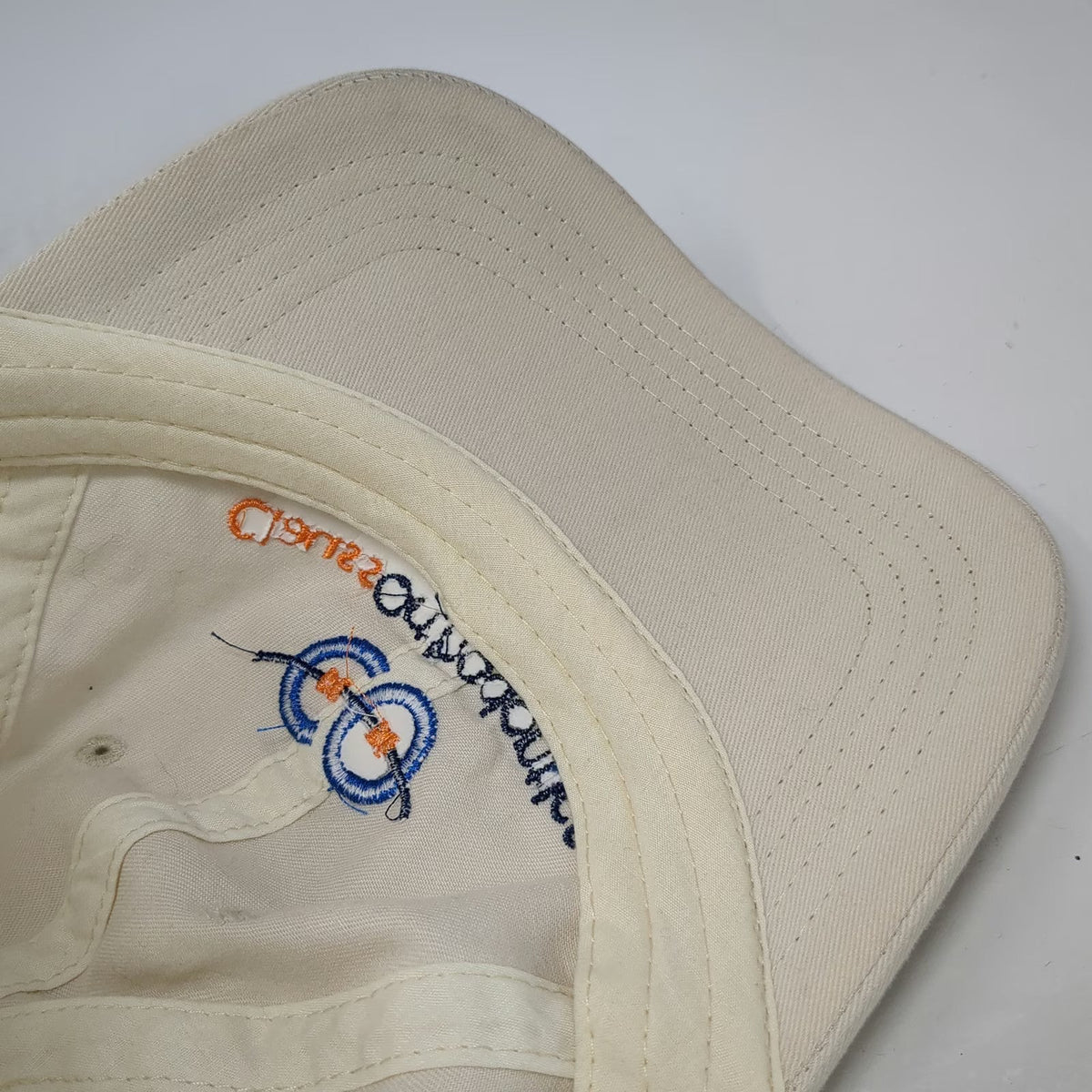 BOROUGH Baseball Cap Beige One Size Clauss Orthodontics Strapback Cotton Hat