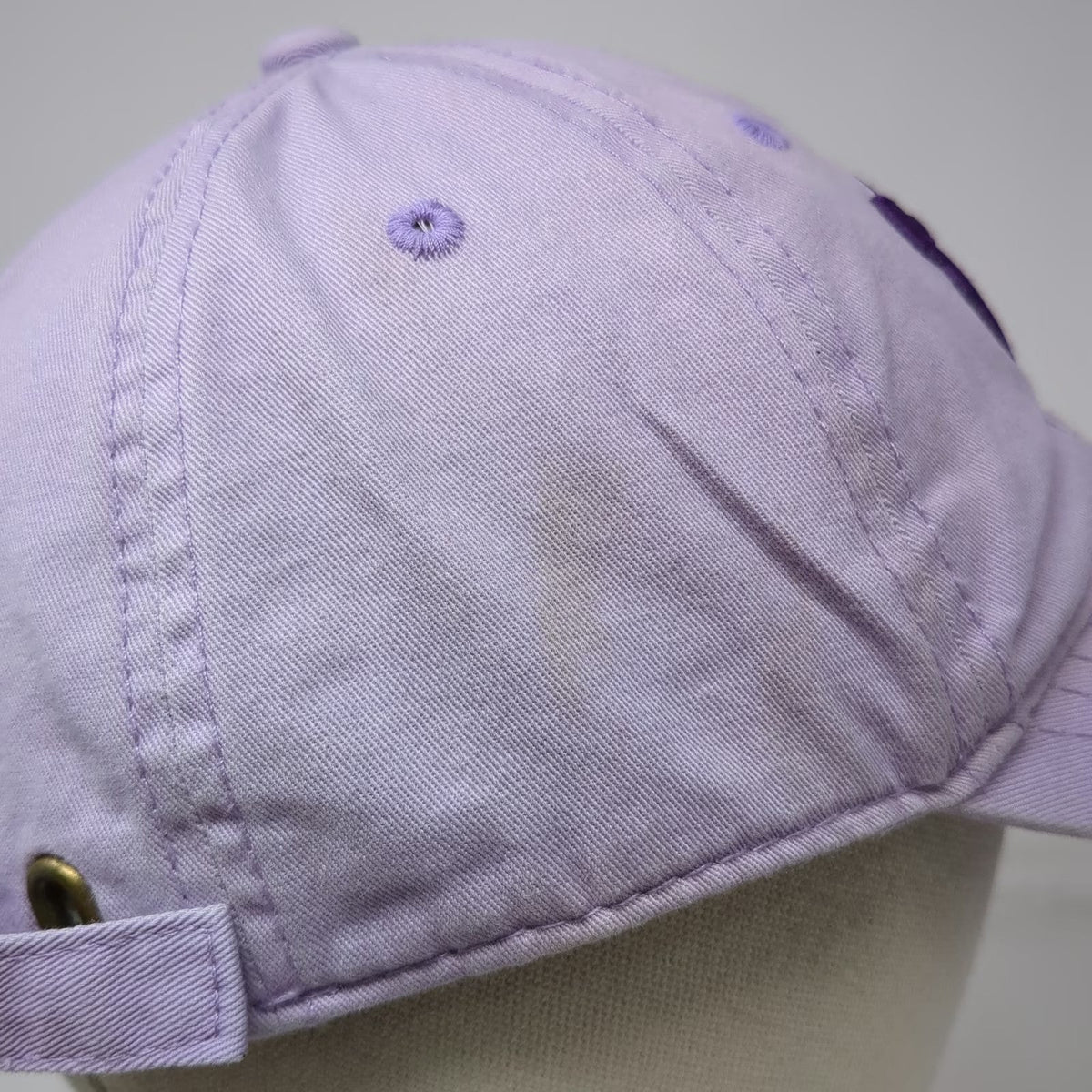 Puppie Love Baseball Cap Purple One Size Rescue Dog Mandala Graphic Hat Logo