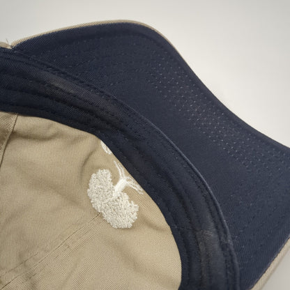 Royal Oaks Slideback Baseball Cap Brown One Size Adjustable Embroidered Ivory