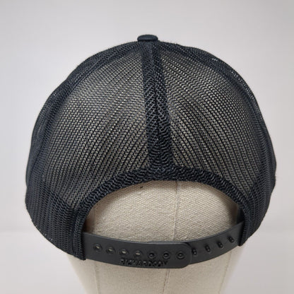 Healthwise Snapback Mesh Back Trucker Hat Black One Size Embroidered