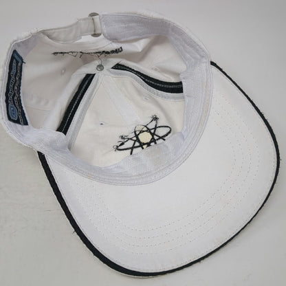 Cap America Baseball Cap White One Size Atomic Symbol UniTech US Nuclear Hat