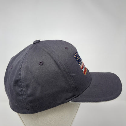 Liley Monuments Fitted Hat Gray Large American Flag Flexfit WearGuard