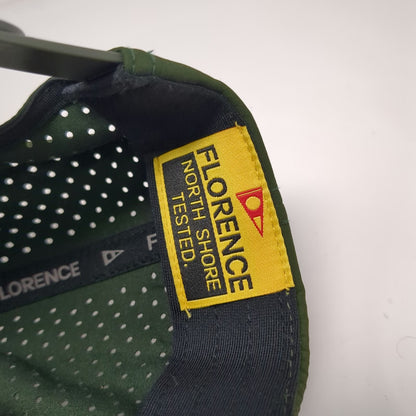 Florence Trucker Hat Green Camo One Size Hawaii Patch Perforated Snapback