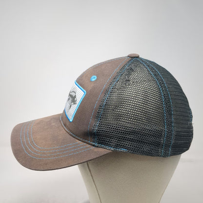 Costa Baseball Cap Gray One Size Mesh Strapback Skeleton Fish Patch hat Contrast