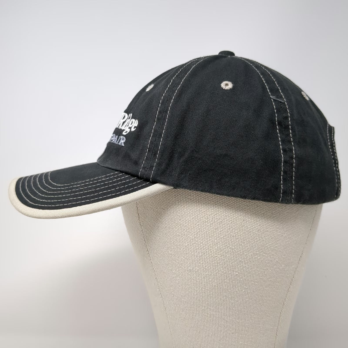 Port Authority Baseball Cap Black One Size AgRidge Repair Tractor Contrast Hat