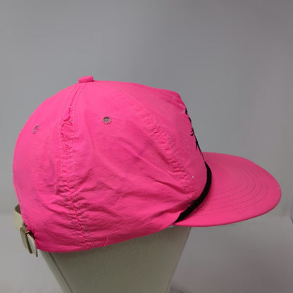 Hot Tuna 5 Panel Pink Strapback Hat Australia Rope Fish Logo Surf USA Vintage