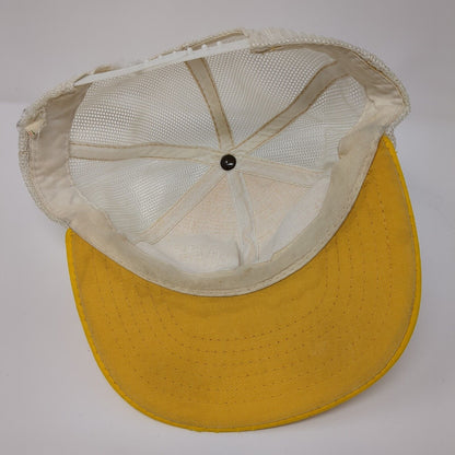 Unbranded Snapback Mesh Back Trucker Hat Yellow OSFA Colorblock