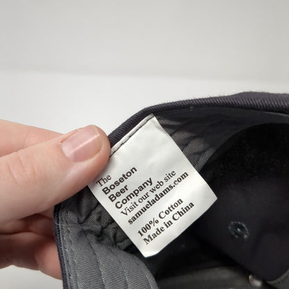 Samuel Adams Snapback Hat Gray One Size Adjustable Embroidered Solid