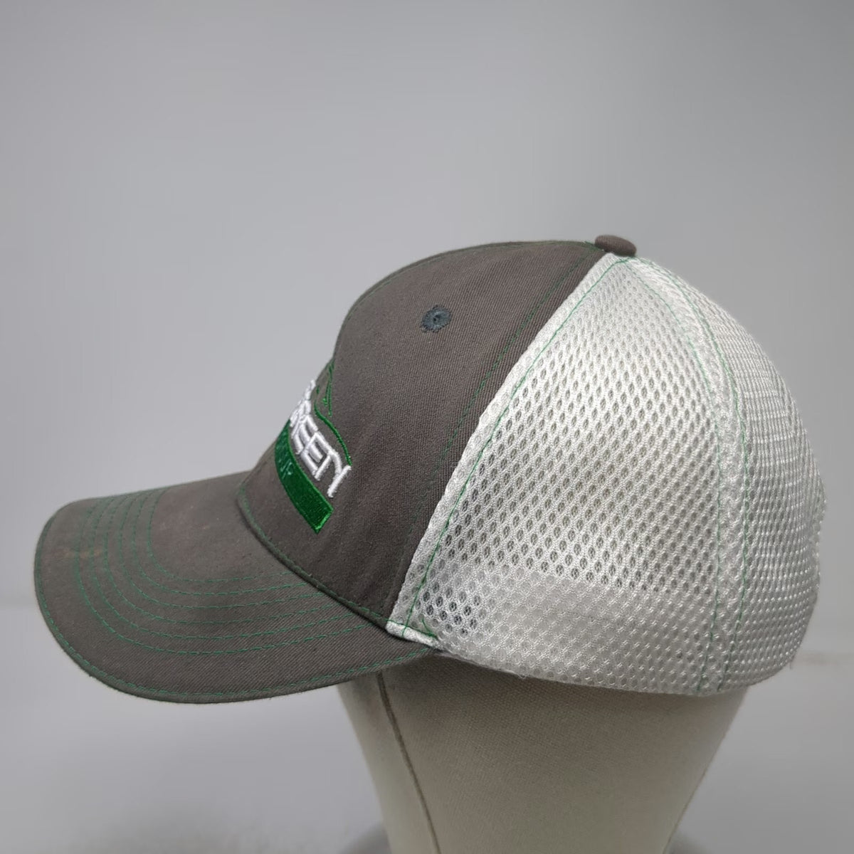 360 Apparel Baseball Cap Gray One Size Rob Green Auto Group Mesh Strapback Hat