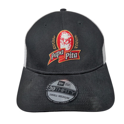 Papa Pita Fitted Mesh Back Hat Black S/M Embroidered New Era 39Thirty