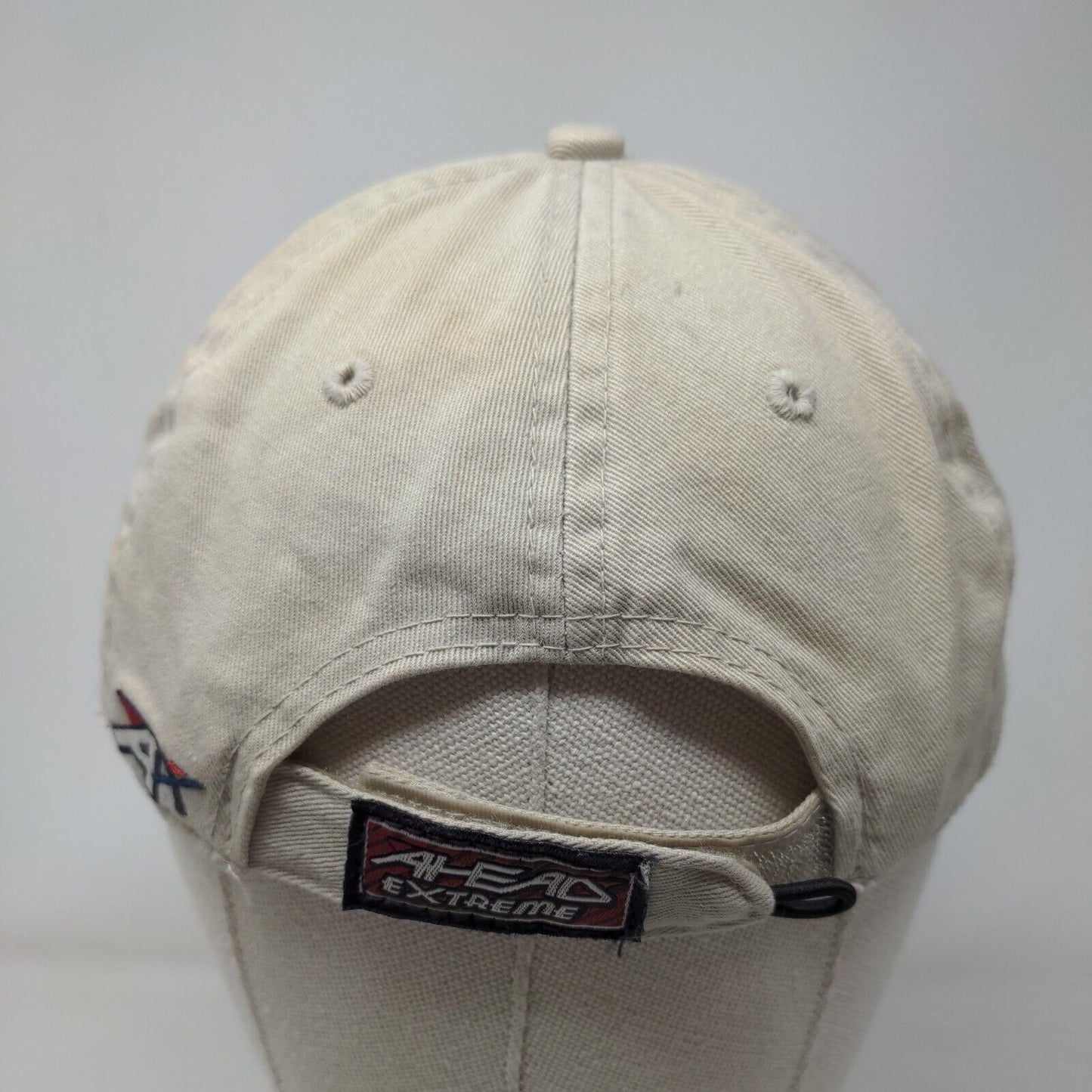 Richmond County Strapback Hat Tan Extreme Fit Embroidered Horseshoe Ahead