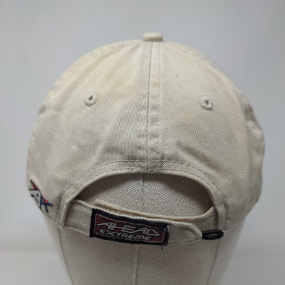 Richmond County Strapback Hat Tan Extreme Fit Embroidered Horseshoe Ahead