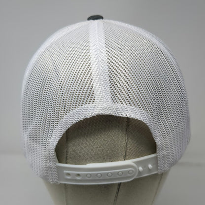Yupoong Trucker Hat Gray OSFM Owyhee Environmental Mesh Back Flat Brim Snapback