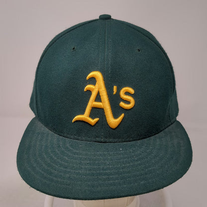 Oakland Athletics MLB New Era Cap Green 7 5/8 Fitted 59FIFTY On-Field Hat