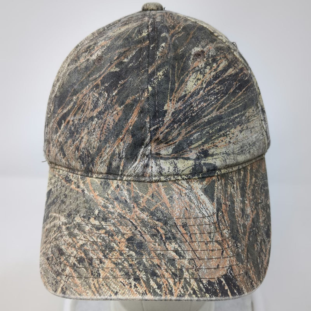 Mossy Oak Baseball Cap Brown One Size Camo Pattern Strapback Hunting Outdoor Hat