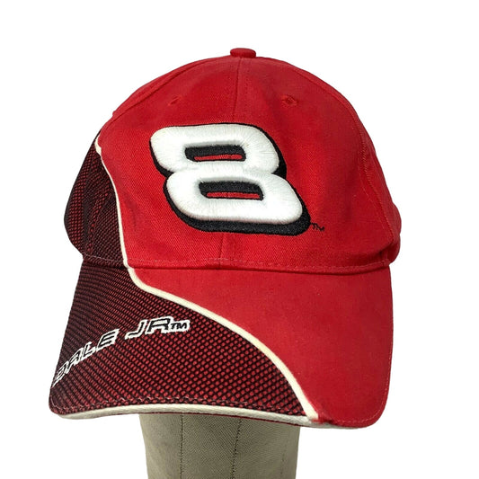 VTG RARE PATTERN Dale Earnhardt Jr 8 Winners Circle Budweiser Cap NASCAR Hat Red