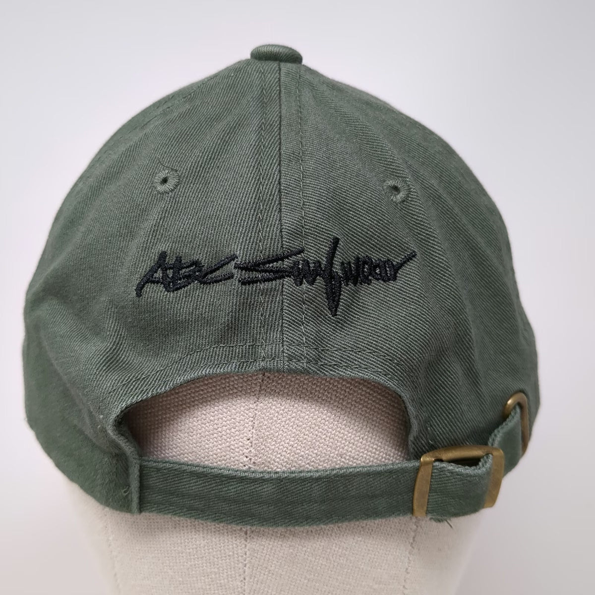Hawaiian Headwear Baseball Cap Green One Size Hawaii ABC Surfwear Wave Logo Hat