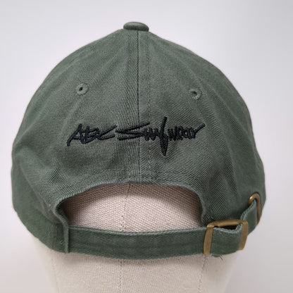 Hawaiian Headwear Baseball Cap Green One Size Hawaii ABC Surfwear Wave Logo Hat