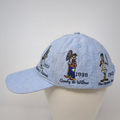 Mickey & Friends Baseball Cap Blue One Size Adjustable Embroidered Disney Parks