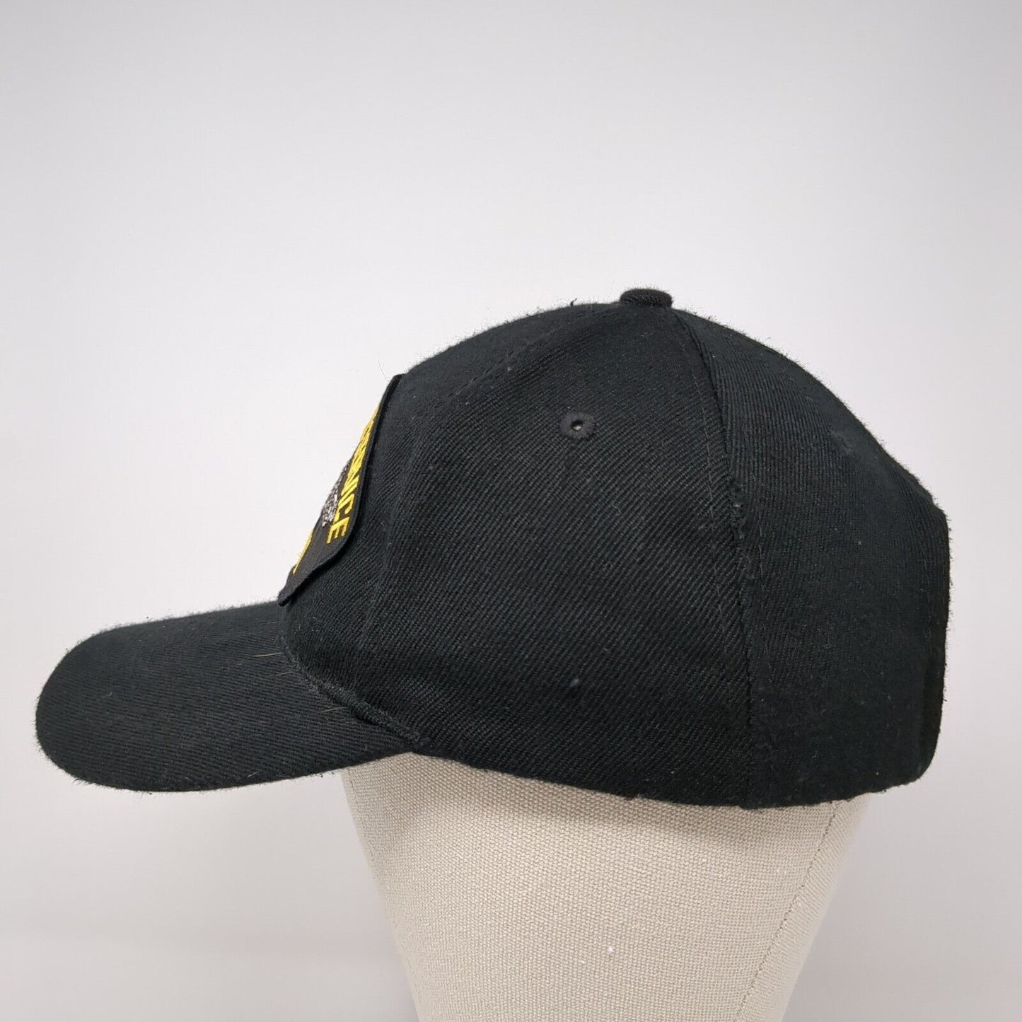 US Submarine Service Veteran Strapback Hat Black One Size Adjustable Embroidered