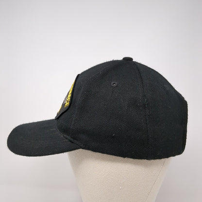 US Submarine Service Veteran Strapback Hat Black One Size Adjustable Embroidered