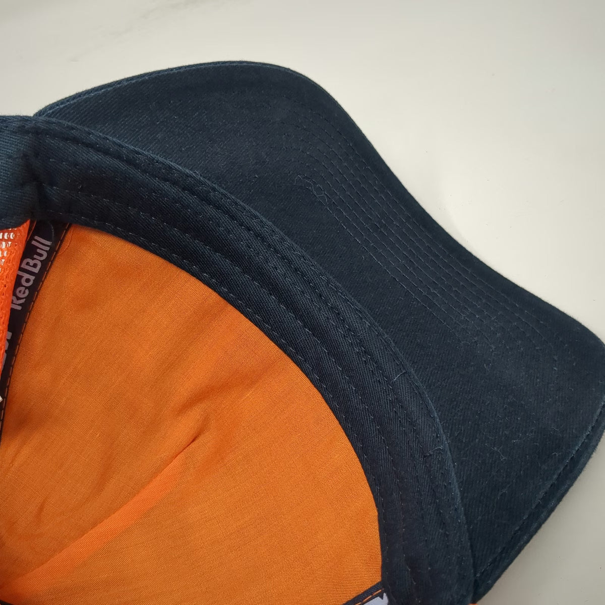 Red Bull KTM Racing Team Trucker Hat Blue Orange One Size Snapback Mesh Back