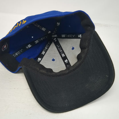 Seattle Mariners MLB New Era XL Blue Baseball Cap 39THIRTY Trident Stretch Fit