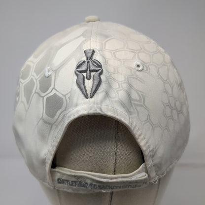 Kryptek Baseball Cap White One Size Camo Tactical Flag Spartan Embroidery Hat