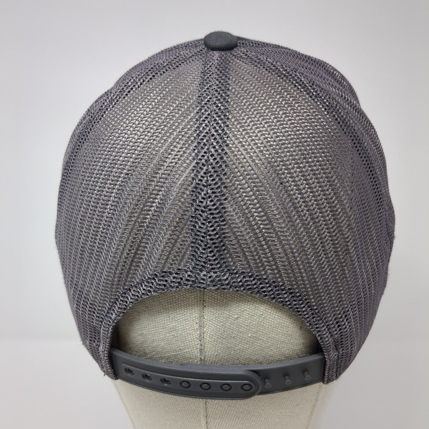 Richardson Snapback Rope Trucker Hat Gray One Size Mesh Back Blank