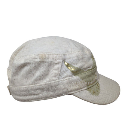 Unbranded Strapback Cadet Army Cap Tan One Size Adjustable Lightweight Cotton