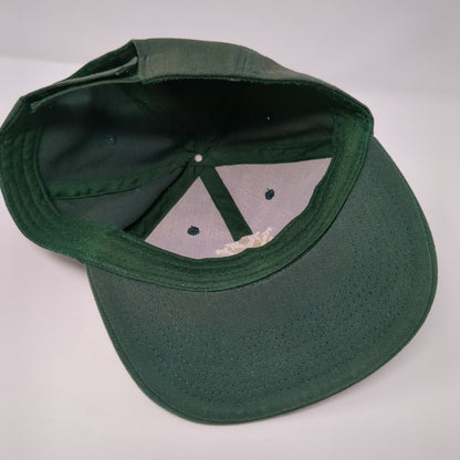 MV Football Strapback Hat Green OSFM Adjustable Embroidered Alleson