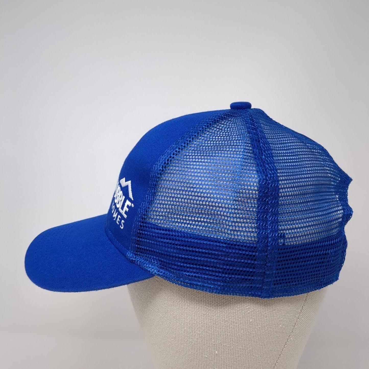 Hubble Homes Strapback Mesh Back Trucker Hat Blue One Size Adjustable