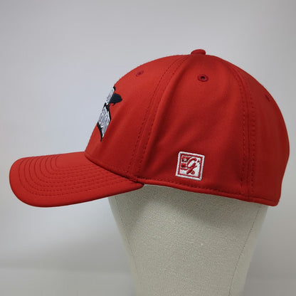 The Game Baseball Cap Red Size L Ross Coin Gun Flexfit A-Flex Embroidery Hat