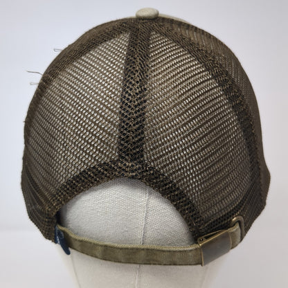 Picabo Angler Idaho Trucker Hat Brown One Size Adjustable Mesh Back Ouray