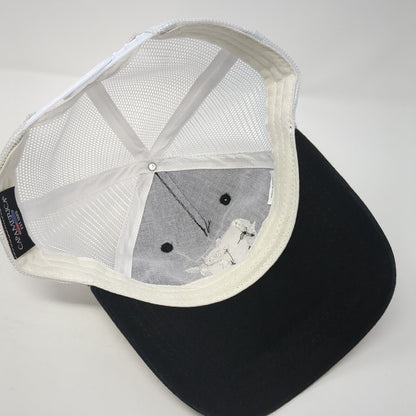 Crooked C8 Snapback Trucker Hat Black One Size Adjustable Mesh Back Cap America