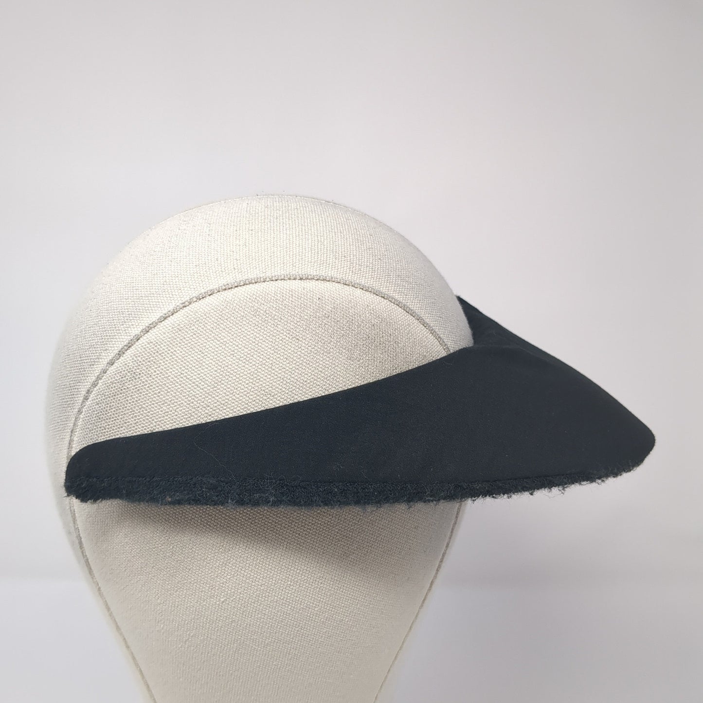 Paris Sun Visor Hat Black One Size Adjustable Clip-On Lightweight Blank