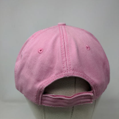 Jackson Hole Wyoming USA Strapback Hat Pink One Size Embroidered