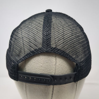 David and Young Trucker Hat Black One Size Green Clover Foam Mesh Snapback