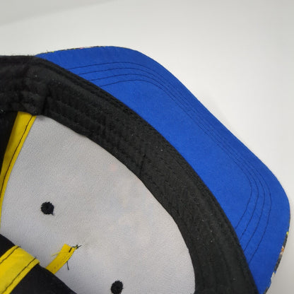 Sonic The Hedgehog Snapback Hat Black OS Adjustable Vented Holes 6 Panel SEGA