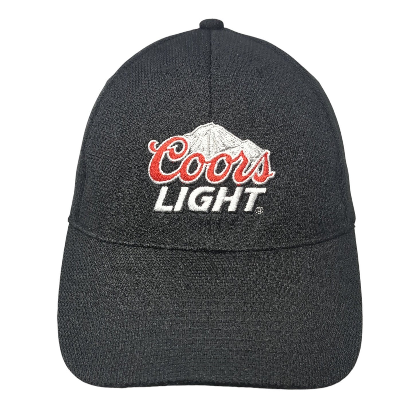 Coors Light Fitted Hat Black One Size Embroidered Solid 6 Panel Acme