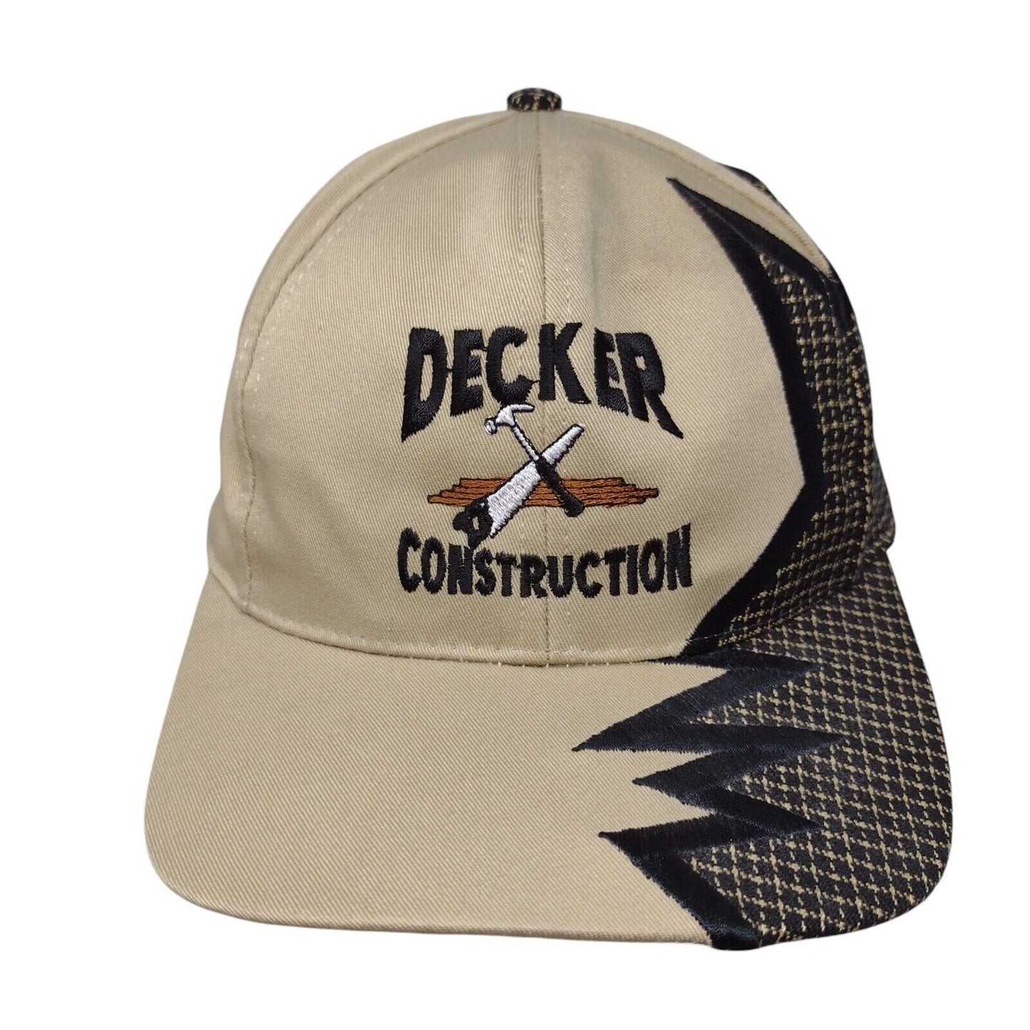Decker Construction Slideback Hat Multicolor OSFA Adjustable Embroidered Katl