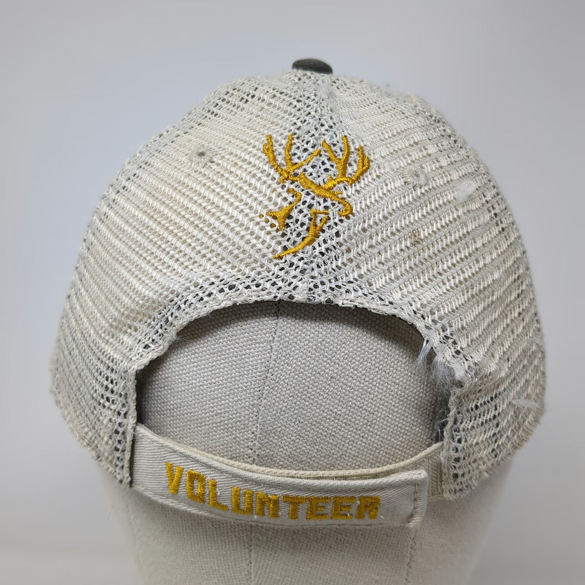 Hat Graphix 360 Baseball Cap Gray White Yellow One Size Mule Deer Foundation